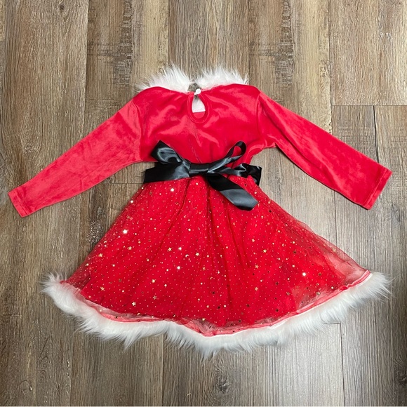 🎄Red Miss Claus Christmas Toddler Dress - Picture 3 of 11